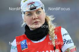 24.11.2013, Oestersund, Sweden (SWE): Grete Gaim (EST) - IBU world cup biathlon, relay mixed, Oestersund (SWE). www.nordicfocus.com. © Manzoni/NordicFocus. Every downloaded picture is fee-liable.