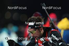 24.11.2013, Oestersund, Sweden (SWE): Benjamin Weger (SUI) - IBU world cup biathlon, relay mixed, Oestersund (SWE). www.nordicfocus.com. © Manzoni/NordicFocus. Every downloaded picture is fee-liable.