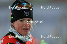24.11.2013, Oestersund, Sweden (SWE): Marie Dorin (FRA) - IBU world cup biathlon, relay mixed, Oestersund (SWE). www.nordicfocus.com. © Manzoni/NordicFocus. Every downloaded picture is fee-liable.