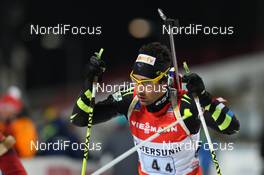 24.11.2013, Oestersund, Sweden (SWE): Martin Fourcade (FRA) - IBU world cup biathlon, relay mixed, Oestersund (SWE). www.nordicfocus.com. © Manzoni/NordicFocus. Every downloaded picture is fee-liable.