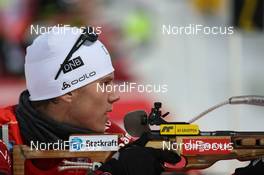24.11.2013, Oestersund, Sweden (SWE): Vetle Sjastad Christiansen (NOR) - IBU world cup biathlon, relay mixed, Oestersund (SWE). www.nordicfocus.com. © Manzoni/NordicFocus. Every downloaded picture is fee-liable.