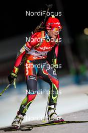 24.11.2013, Oestersund, Sweden (SWE): Veronika Vitkova (CZE) - IBU world cup biathlon, relay mixed, Oestersund (SWE). www.nordicfocus.com. © Manzoni/NordicFocus. Every downloaded picture is fee-liable.