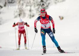 08.12.2013, Hochfilzen, Austria (AUT): Irina Starykh (RUS) - IBU world cup biathlon, pursuit women, Hochfilzen (AUT). www.nordicfocus.com. © Wukits/NordicFocus. Every downloaded picture is fee-liable.