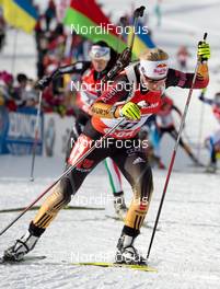 08.12.2013, Hochfilzen, Austria (AUT): Miriam Goessner (GER) - IBU world cup biathlon, pursuit women, Hochfilzen (AUT). www.nordicfocus.com. © Wukits/NordicFocus. Every downloaded picture is fee-liable.