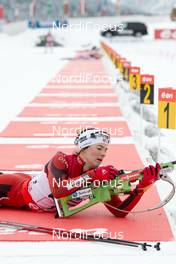 07.12.2013, Hochfilzen, Austria (AUT): Ann Kristin Aafedt Flatland (NOR) - IBU world cup biathlon, relay women, Hochfilzen (AUT). www.nordicfocus.com. © Wukits/NordicFocus. Every downloaded picture is fee-liable.
