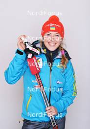 05.12.2013, Hochfilzen, Austria (AUT): Juliya Dzhyma (UKR) - IBU world cup biathlon, supplier photoshooting, Hochfilzen (AUT). www.nordicfocus.com. © Felgenhauer/NordicFocus. Every downloaded picture is fee-liable.