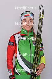 05.12.2013, Hochfilzen, Austria (AUT): Anastasiya Duborezova (BLR) - IBU world cup biathlon, supplier photoshooting, Hochfilzen (AUT). www.nordicfocus.com. © Felgenhauer/NordicFocus. Every downloaded picture is fee-liable.