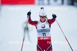 15.12.2013, Annecy-Le Grand Bornand, France (FRA): Tiril Ekhoff (NOR) - IBU world cup biathlon, pursuit women, Annecy-Le Grand Bornand (FRA). www.nordicfocus.com. © Manzoni/NordicFocus. Every downloaded picture is fee-liable.