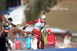 13.12.2013, Annecy-Le Grand Bornand, France (FRA): Henrik l'Abee-Lund (NOR) - IBU world cup biathlon, relay men, Annecy-Le Grand Bornand (FRA). www.nordicfocus.com. © Manzoni/NordicFocus. Every downloaded picture is fee-liable.