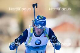 13.12.2013, Annecy-Le Grand Bornand, France (FRA): Fredrik Lindstroem (SWE) - IBU world cup biathlon, relay men, Annecy-Le Grand Bornand (FRA). www.nordicfocus.com. © Manzoni/NordicFocus. Every downloaded picture is fee-liable.
