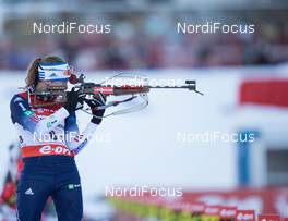 12.12.2013, Annecy-Le Grand Bornand, France (FRA): Susan Dunklee (USA)- IBU world cup biathlon, relay women, Annecy-Le Grand Bornand (FRA). www.nordicfocus.com. © Manzoni/NordicFocus. Every downloaded picture is fee-liable.
