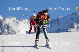 12.12.2013, Annecy-Le Grand Bornand, France (FRA): Dorothea Wierer (ITA)- IBU world cup biathlon, relay women, Annecy-Le Grand Bornand (FRA). www.nordicfocus.com. © Manzoni/NordicFocus. Every downloaded picture is fee-liable.
