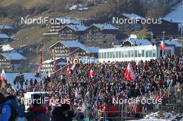 12.12.2013, Annecy-Le Grand Bornand, France (FRA): Event Feature: packed grand stand - IBU world cup biathlon, relay women, Annecy-Le Grand Bornand (FRA). www.nordicfocus.com. © Manzoni/NordicFocus. Every downloaded picture is fee-liable.