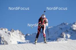 12.12.2013, Annecy-Le Grand Bornand, France (FRA): Iris Schwabl  AUT)- IBU world cup biathlon, relay women, Annecy-Le Grand Bornand (FRA). www.nordicfocus.com. © Manzoni/NordicFocus. Every downloaded picture is fee-liable.
