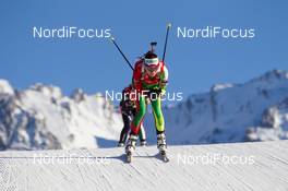 12.12.2013, Annecy-Le Grand Bornand, France (FRA): Nadezhda Skardino (BLR)- IBU world cup biathlon, relay women, Annecy-Le Grand Bornand (FRA). www.nordicfocus.com. © Manzoni/NordicFocus. Every downloaded picture is fee-liable.