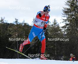 04.01.2013, Cortina-Toblach, Italy (ITA): Maxim Vylegzhanin (RUS) - FIS world cup cross-country, tour de ski, 5km men, Cortina-Toblach (ITA). www.nordicfocus.com. © Felgenhauer/NordicFocus. Every downloaded picture is fee-liable.