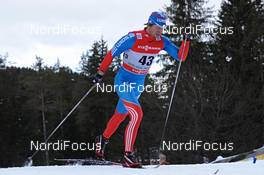 04.01.2013, Cortina-Toblach, Italy (ITA): Artem Zhmurko (RUS) - FIS world cup cross-country, tour de ski, 5km men, Cortina-Toblach (ITA). www.nordicfocus.com. © Felgenhauer/NordicFocus. Every downloaded picture is fee-liable.