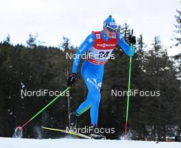 04.01.2013, Cortina-Toblach, Italy (ITA): Dietmar Noeckler (ITA) - FIS world cup cross-country, tour de ski, 5km men, Cortina-Toblach (ITA). www.nordicfocus.com. © Felgenhauer/NordicFocus. Every downloaded picture is fee-liable.