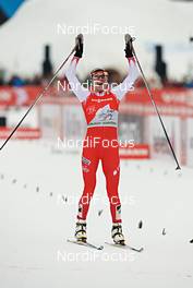 03.01.2013, Cortina-Toblach, Italy (ITA): Justyna Kowalczyk (POL) - FIS world cup cross-country, tour de ski, pursuit women, Cortina-Toblach (ITA). www.nordicfocus.com. © Felgenhauer/NordicFocus. Every downloaded picture is fee-liable.