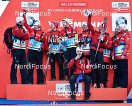 06.01.2013, Val di Fiemme, Italy (ITA): Team Norway - FIS world cup cross-country, tour de ski, final climb men, Val di Fiemme (ITA). www.nordicfocus.com. © Felgenhauer/NordicFocus. Every downloaded picture is fee-liable.