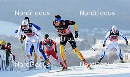 13.01.2013, Liberec, Czech Republic (CZE): l-r: Johan Edin (SWE), Tim Tscharnke (GER), Kein Einaste (EST) - FIS world cup cross-country, team sprint, Liberec (CZE). www.nordicfocus.com. © Felgenhauer/NordicFocus. Every downloaded picture is fee-liable.