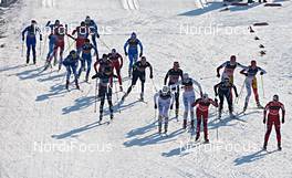 13.01.2013, Liberec, Czech Republic (CZE): women's first handover - FIS world cup cross-country, team sprint, Liberec (CZE). www.nordicfocus.com. © Felgenhauer/NordicFocus. Every downloaded picture is fee-liable. 