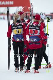 20.01.2013, La Clusaz, France (FRA): Team Norway II - FIS world cup cross-country, 4x5km women, La Clusaz (FRA). www.nordicfocus.com. © Becker/NordicFocus. Every downloaded picture is fee-liable.