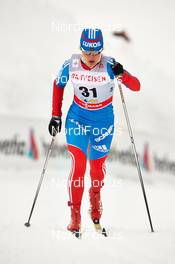 16.02.2013, Davos, Switzerland (SUI): Elena Soboleva (RUS) - FIS world cup cross-country, individual sprint, Davos (SUI). www.nordicfocus.com. © Felgenhauer/NordicFocus. Every downloaded picture is fee-liable.