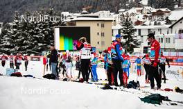15.02.2013, Davos, Switzerland (SUI): athletes ready for training - FIS world cup cross-country, training, Davos (SUI). www.nordicfocus.com. © Felgenhauer/NordicFocus. Every downloaded picture is fee-liable.