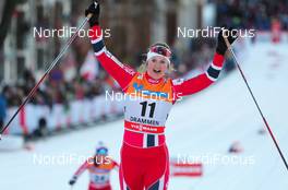 13.03.2013, Drammen, Norway (NOR): Ingvild Flugstad Oestberg (NOR), Madshus, Swix, Alpina, Rottefella - FIS world cup cross-country, individual sprint, Drammen (NOR). www.nordicfocus.com. © Laiho/NordicFocus. Every downloaded picture is fee-liable.
