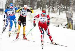17.03.2013, Oslo, Norway (NOR): Debora Agreiter (ITA), Nicole Fessel (GER), Astrid Uhrenholdt Jacobsen (NOR), (l-r)  - FIS world cup cross-country, mass women, Oslo (NOR). www.nordicfocus.com. © Felgenhauer/NordicFocus. Every downloaded picture is fee-liable.
