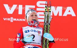 17.03.2013, Oslo, Norway (NOR): Therese Johaug (NOR), Fischer, Swix, Salomon and the Holmenkollen medal - FIS world cup cross-country, mass women, Oslo (NOR). www.nordicfocus.com. © Laiho/NordicFocus. Every downloaded picture is fee-liable.
