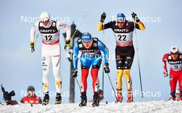 20.03.2013, Stockholm, Sweden (SWE): Calle Halfvarsson (SWE), Nikita Kriukov (RUS), Tim Tscharnke (GER), (l-r) - FIS world cup cross-country, individual sprint, Stockholm (SWE). www.nordicfocus.com. © Felgenhauer/NordicFocus. Every downloaded picture is fee-liable.