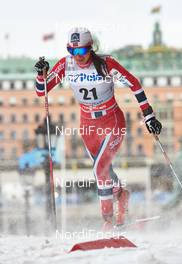 20.03.2013, Stockholm, Sweden (SWE): Heidi Weng (NOR) - FIS world cup cross-country, individual sprint, Stockholm (SWE). www.nordicfocus.com. © Felgenhauer/NordicFocus. Every downloaded picture is fee-liable.