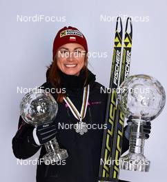 22.03.2013, Falun, Sweden (SWE): Justyna Kowalczyk (POL) - FIS world cup cross-country, cups, Falun (SWE). www.nordicfocus.com. © Felgenhauer/NordicFocus. Every downloaded picture is fee-liable.