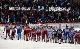 23.03.2013, Falun, Sweden (SWE): start of the women - FIS world cup cross-country, mass women, Falun (SWE). www.nordicfocus.com. © Felgenhauer/NordicFocus. Every downloaded picture is fee-liable.