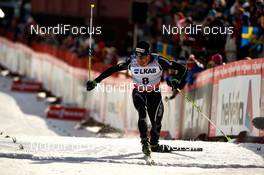 24.03.2013, Falun, Sweden (SWE): Dario Cologna (SUI) - FIS world cup cross-country, pursuit men, Falun (SWE). www.nordicfocus.com. © Felgenhauer/NordicFocus. Every downloaded picture is fee-liable.
