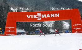 26.02.2013, Val di Fiemme, Italy (ITA): (l-r) Therese Johaug (NOR), Fischer, Swix, Salomon and Kristin Steira (NOR), Madshus, One Way, Salomon, Swix  - FIS nordic world ski championships, cross-country, 10km women, Val di Fiemme (ITA). www.nordicfocus.com. © Laiho/NordicFocus. Every downloaded picture is fee-liable.
