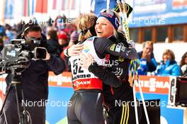 26.02.2013, Val di Fiemme, Italy (ITA): l-r: Elizabeth Stephen (USA), Miriam Goessner (GER) - FIS nordic world ski championships, cross-country, 10km women, Val di Fiemme (ITA). www.nordicfocus.com. © Felgenhauer/NordicFocus. Every downloaded picture is fee-liable.