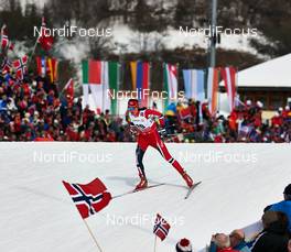 26.02.2013, Val di Fiemme, Italy (ITA): Heidi Weng (NOR) - FIS nordic world ski championships, cross-country, 10km women, Val di Fiemme (ITA). www.nordicfocus.com. © Felgenhauer/NordicFocus. Every downloaded picture is fee-liable.