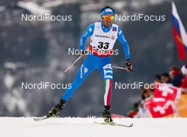 27.02.2013, Val di Fiemme, Italy (ITA):  Thomas Moriggl (ITA) - FIS nordic world ski championships, cross-country, 15km men, Val di Fiemme (ITA). www.nordicfocus.com. © Laiho/NordicFocus. Every downloaded picture is fee-liable.