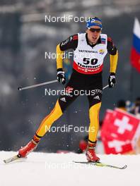 27.02.2013, Val di Fiemme, Italy (ITA):  Tim Tscharnke (GER), Fischer, Swix, Alpina, Rottefella, Adidas - FIS nordic world ski championships, cross-country, 15km men, Val di Fiemme (ITA). www.nordicfocus.com. © Laiho/NordicFocus. Every downloaded picture is fee-liable.