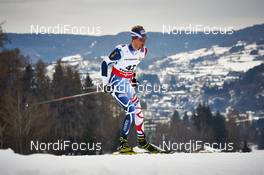27.02.2013, Val di Fiemme, Italy (ITA): Mathias Wibault (FRA) - FIS nordic world ski championships, cross-country, 15km men, Val di Fiemme (ITA). www.nordicfocus.com. © Felgenhauer/NordicFocus. Every downloaded picture is fee-liable.