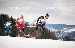 27.02.2013, Val di Fiemme, Italy (ITA): l-r:  Vitaliy Shtun (UKR), Tord Asle Gjerdalen (NOR), Dario Cologna (SUI) - FIS nordic world ski championships, cross-country, 15km men, Val di Fiemme (ITA). www.nordicfocus.com. © Felgenhauer/NordicFocus. Every downloaded picture is fee-liable.