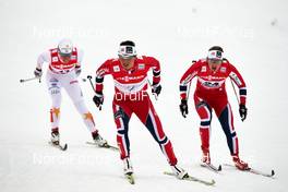 21.02.2013, Val di Fiemme, Italy (ITA):  l-r: Charlotte Kalla (SWE), Marit Bjoergen (NOR), Ingvild Flugstad Oestberg (NOR) - FIS nordic world ski championships, cross-country, individual sprint, Val di Fiemme (ITA). www.nordicfocus.com. © Felgenhauer/NordicFocus. Every downloaded picture is fee-liable.