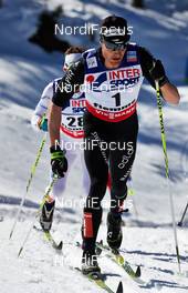 03.03.2013, Val di Fiemme, Italy (ITA): Dario Cologna (SUI) - FIS nordic world ski championships, cross-country, mass men, Val di Fiemme (ITA). www.nordicfocus.com. © Felgenhauer/NordicFocus. Every downloaded picture is fee-liable.