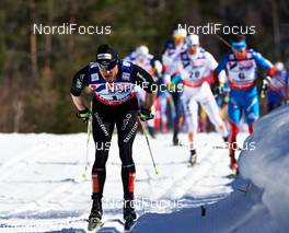 03.03.2013, Val di Fiemme, Italy (ITA): Dario Cologna (SUI) - FIS nordic world ski championships, cross-country, mass men, Val di Fiemme (ITA). www.nordicfocus.com. © Felgenhauer/NordicFocus. Every downloaded picture is fee-liable.