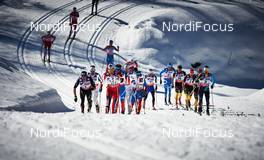 03.03.2013, Val di Fiemme, Italy (ITA): l-r: Dario Cologna (SUI), Eldar Roenning (NOR), Alexey Poltoranin (KAZ) - FIS nordic world ski championships, cross-country, mass men, Val di Fiemme (ITA). www.nordicfocus.com. © Felgenhauer/NordicFocus. Every downloaded picture is fee-liable.