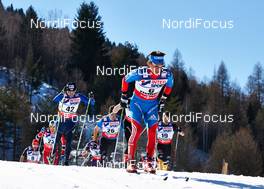 03.03.2013, Val di Fiemme, Italy (ITA): Jiri Magal (CZE), Noah Hoffman (USA), Maxim Vylegzhanin (RUS), Hannes Dotzler (GER) - FIS nordic world ski championships, cross-country, mass men, Val di Fiemme (ITA). www.nordicfocus.com. © Felgenhauer/NordicFocus. Every downloaded picture is fee-liable.