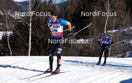 03.03.2013, Val di Fiemme, Italy (ITA): l-r: Noah Hoffman (USA), Jiri Magal (CZE) - FIS nordic world ski championships, cross-country, mass men, Val di Fiemme (ITA). www.nordicfocus.com. © Felgenhauer/NordicFocus. Every downloaded picture is fee-liable.